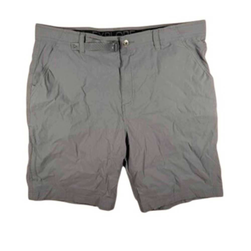 Gerry Explore Hiking Shorts 36 Mens Gray Nylon Stretch Belted Utility